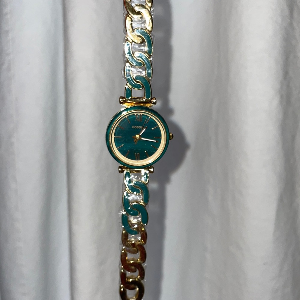 Fossil Dark Green and Gold Women’s Watch